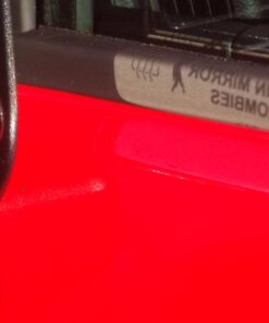 BERRYZILLA Objects in Mirror are Zombies Decal - Walking Zombie Bio Hazard Scary Dead Outbreak Response Black Etched Glass Vinyl Funny Sticker 25 61VRU1TAo4L