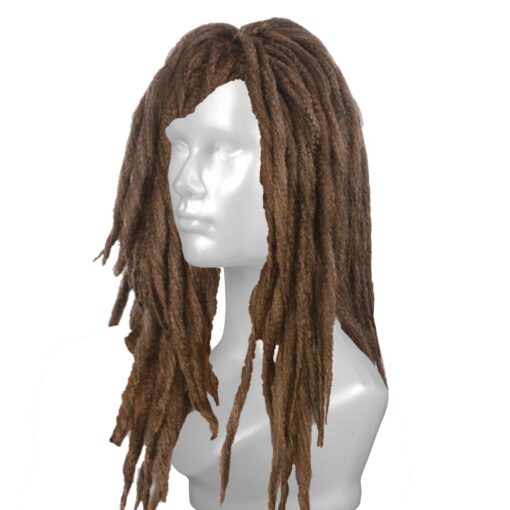 Kangaroo Brown Long Dreadlock Wig for Men and Women - Perfect for Halloween Costumes and Cosplay - Pirate, Michonne, or Ezekiel- Inspired Look