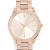 Michael Kors Slim Runway Women's Watch, Stainless Steel Bracelet Watch for Women Rose Gold Tone 37 61VWOzWKe8L