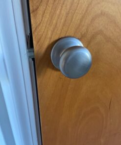 Kwikset Juno Interior Passage Door Knob, Handle For Closet and Hallway Doors, Non-Locking Doorknob in Satin Nickel, with Microban Protection 22 61VX75KBWVL