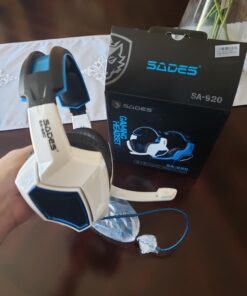 Anivia Computer Headset Headphones, 3.5mm Wired Over Ear Stereo Gaming Headsets with Microphone 46 61VXKvuo8qL