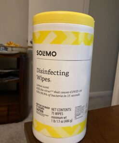 Amazon Basics Disinfecting Wipes, Lemon & Fresh Scent, Sanitizes, Cleans, Disinfects & Deodorizes, 255 Count (3 Packs of 85) (Previously Solimo) (Packaging May Vary) 85 Count (Pack of 3) 3 Pack--2 Lemon, 1 Fresh 35 61VXSitAQaL
