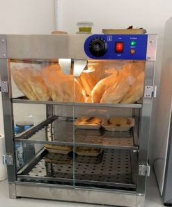 WeChef 3-Tier Commercial Food Warmer Display Pizza Warmer Countertop Pastry Warmer for Restaurant Cafe Buffet 20x20x24 20" Length - 3 Tier 24 61VY0OhzOL