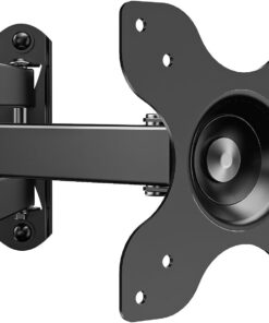 WALI TV Wall Mount Articulating LCD Monitor Full Motion 15 inch Extension Arm Tilt Swivel for Most 13 to 32 inch LED TV Flat Panel Screen with Mounting Holes up to 100x100mm (1330LM), Black 46 61VZ5kFBb1L