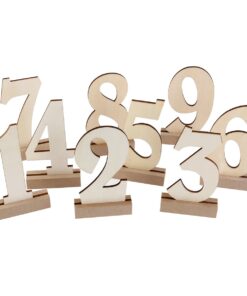 ROSENICE 20pcs 1-20 Wooden Wedding Table Number Holders 31 61VZNbFRQzL