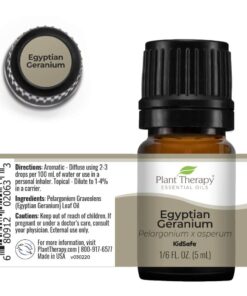 Plant Therapy Egyptian Geranium Essential Oil 100% Pure, Undiluted, Natural Aromatherapy, Therapeutic Grade 5 mL (1/6 oz) 0.17 Fl Oz (Pack of 1) 12 61VdKmHJuQL
