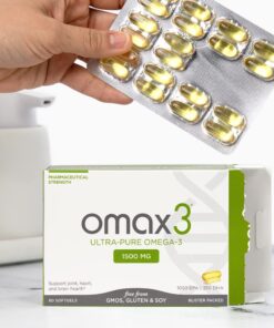 Omax3 Natural Omega 3 Fish Oil Pills 1500 MG EPA DHA - Omega3 Fatty Acid Muscle & Joint Support Supplements - Gluten Free, Wild Caught, Non GMO, 30-Day Supply Blister Packed (1 Box) 60 Count (Pack of 1) 16 61VdQlRJxXL
