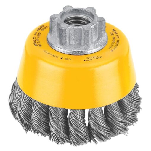 DEWALT Wire Cup Brush, Knotted, 3-Inch (DW4910)