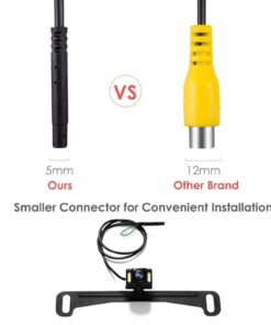 AUTO-VOX Cam1 HD Car Rear View Backup Camera of License Plate for Truck & RV with The Features of IP68 Waterproof High Brightness Light Sensor Night Vision LEDs,Fit All Cars 39 61VfiszsiNL