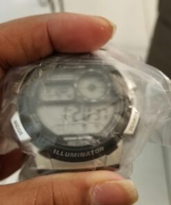 Casio Men's AE1000WD-1AVCF Silver-Tone Digital Watch 45 61VgM45H2dL