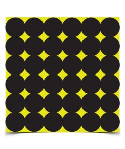 BIRCHWOOD CASEY Shoot-N-C 1" Black Repair Pasters for Shooting Targets - Highly Visible Instant Feedback Self-Adhesive Reactive Targets for Indoor & Outdoor Shooting - 432 Targets