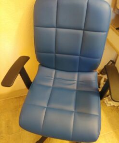 Flash Furniture Clayton Mid-Back Blue Quilted Vinyl Swivel Task Office Chair with Arms 36 61VhBvHWynL