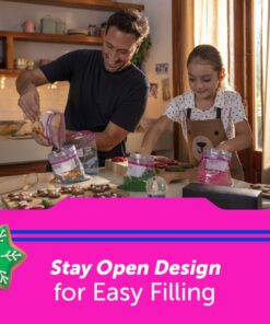 Ziploc Quart Food Storage Freezer Bags, New Stay Open Design with Stand-Up Bottom, Easy to Fill, 75 Count 27 61VlBypfVmL 1