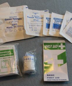 I GO 85 Pieces Hard Shell Mini Compact First Aid Kit, Small Personal Emergency Survival Kit for Travel Hiking Camping Backpacking Hunting Marine Car Red 52 61Vlgnff3WL