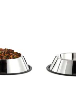 GPET Dog Bowl 32 Ounce Stainless Steel with Rubber Base (Set of 2) 14 61VlvVk6dsL
