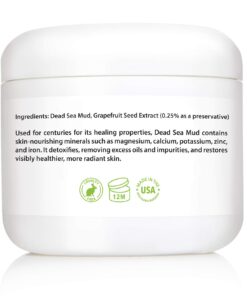 Dead Sea Mud Mask for Face & Body - Pure Mud with No Fillers Detoxifies & Restores Healthy Skin - 8 oz. 21 61Vm0bI7OvL 2