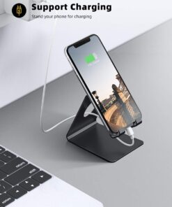Lamicall Cell Phone Stand, Phone Dock: Cradle, Holder, Stand for Office Desk - Black 26 61VmwSHTR3L