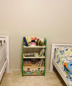 Fantasy Fields - Baby Bookshelf and Toy Storage, Wooden 3-Tier Shelf Kids Bookshelf with 1 Drawers Storage, Dinosaur Kingdom Thematic Kids Imagination Inspiring, Kids Furniture Bookcases, 38" H 29 61VpTKZI kL