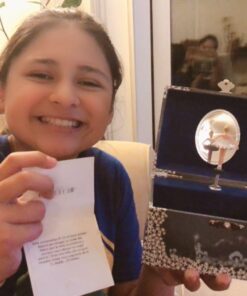 Jewelkeeper Girl's Musical Jewelry Storage Box with Twirling Fairy Blue and White Star Design, Swan Lake Tune 30 61Vq 2NgwIL