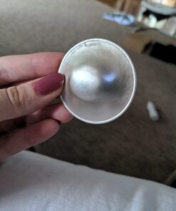 SILVERETTE The Original Silver Nursing Cups, Silverettes Metal Nipple Covers for Breastfeeding, Nursing Shield, 925 Silver Nipple Cover Guards, Soothe and Protect Sore Nipples -Made in Italy Regular 24 61Vq9e7BCGL