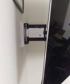 Mount-It! Corner TV Mount | Premium Swivel Full Motion Caddy Corner Wall Bracket for 37-63 inch Flat Panel Screens VESA up to 800x400, 132 lb Capacity, Black 59 61VrU46EDLL