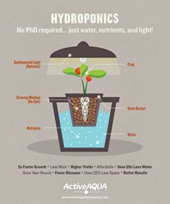 Hydrofarm AAPA15L Active Aqua, 4 Outlets, 6W, 15 L/min Air Pump, Silver,Grey 25 61VrYWh8s1L