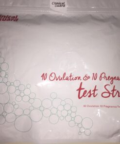 Clinical Guard 40 Ovulation Test Strips and 10 Early Pregnancy Test Strips Combo Rapid HCG Test Fertility Ovulation Predictor Kit 50 Count (Pack of 1) 59 61VrrOmPhfL