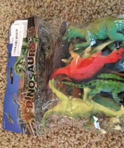 Fun Central 12 Pieces - Jumbo Plastic Dinosaur Figures in Bulk Party Favors for Kids and Toddlers - Assorted Designs 35 61VtZ29XSL