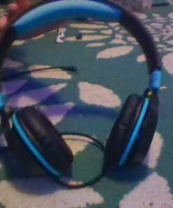 Kids Headphones - noot products K11 Foldable Stereo Tangle-Free 3.5mm Jack Wired Cord On-Ear Headset for Children/Teens/Boys/Girls/Smartphones/School/Kindle/Airplane Travel/Plane/Tablet (Navy/Teal) Navy/Teal 66 61Vu 13Gp5L