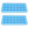 Mirenlife Ice Cube Trays Silicone with Lids, BPA Free Ice Cube Tray, Silicone Ice Trays for Chilled Drinks, Whiskey & Cocktail, 21 Cubes, Blue, Set of 2 13 61VvkC42YwL