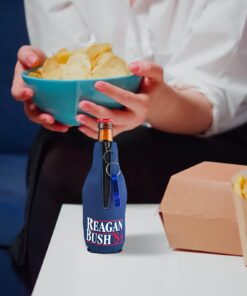 Funny Guy Mugs Reagan Bush '84 Collapsible Neoprene Bottle Coolie - Drink Cooler Reagan Bush Blue Bottle 8 61VwH97vQFL
