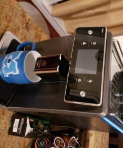 PHILIPS Saeco Xelsis Super Automatic Espresso Machine - LatteDuo Milk System, 15 Coffee Varieties, 6 User Profiles, Touchscreen, Black & Titanium, (SM7684/04) 45 61VxL4cESCL