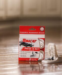 Tomcat Press 'N Set Mouse Trap, Plastic, Spring-Loaded Mouse Killer with Grab-Tab, 2 Traps Mouse Traps (2 Traps) 33 61W clGa0L