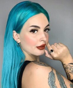 MANIC PANIC Atomic Turquoise Hair Dye - Classic High Voltage - Semi Permanent Bright Neon Aqua Blue Hair Color With Green Undertones - Vegan, PPD & Ammonia Free (4oz) 27 61W0DC4MObL 1