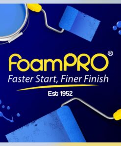 FoamPRO 209 Foam Paint Roller - 9" x 3/16" Foam Paint Roller for Many Unique Applications - Durable, Reliable, & Lint-Free Finish Twin Pack 9 x 3/16 Inch (Pack of 2) 13 61W0Fr4UclL