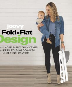 Joovy Spoon Baby Walker & Activity Center Featuring Three Adjustable Heights, Tough Luggage Grade Seat Material, and 30 lb Weight Capacity - JPMA Safety Certified (Red) Red 23 61W1YI7BEdL