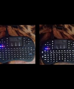 (Upgraded)Rii 2.4GHz Mini Wireless Keyboard with Touchpad,QWERTY,LED Backlit,Portable Keyboard for laptop/PC/Tablets/Windows/Mac/TV/Xbox/PS3/Raspberry Pi .(i8+ Black) 44 61W2OvPI15L