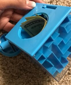 Money Gift Box Puzzle - Most Fun & Annoying Mystery Box for Adults, Money Box for Cash Gift Pull for Kids, Money Maze Puzzle Box for Adults Cash Gift for Kids with Well-Crafted Package Money Maze Box Blue 33 61W3Tb8TkL