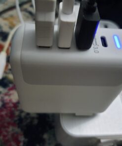 USB C Charger 40W, AMLINK 4 Port USB Wall Charger, QC 3.0 Fast Charging Block, USB Charger with Foldable Plug Power Adapter for iPhone 15/14/13/12/Plus/Pro/Pro Max, Galaxy, Note, Pixel White 39 61W3xXcdAxL