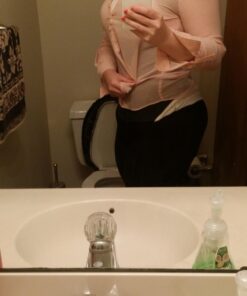 Ann Chery Corset Waist Trainer for Women’s Weight Loss - Colombian Waist Cincher - 2 Hook Latex Body Shaper Medium Black 27 61W4bZwosfL