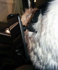 Macally Car Headrest Tablet Holder, Adjustable iPad Car Mount for Kids in Backseat, Compatible with Devices Such as iPad Pro Air Mini, Galaxy Tabs, And 7" to 10" Tablets and Cell Phones - Black 51 61W4obpu4 L