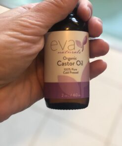 Eva Naturals Organic Castor Oil (2oz) - Promotes Hair, Eyebrow and Lash Growth - Diminishes Wrinkles and Signs of Aging - Organic Castor Oil for Hair Growth Eyelashes - Hair Growth Oil 100% Pure 2 Fl Oz (Pack of 1) 39 61W5hKa 9L