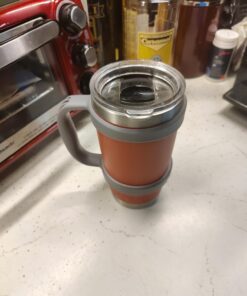 F-32 Handle - 19 COLORS - 20oz Size - Compatible with 20 Oz YETI Tumbler Travel Mug - BPA FREE (20OZ, ZEN GRAY, 1 Count (Pack of 1)) 20ozZen Gray 20.0 ounces 23 61W9 KOGuCL