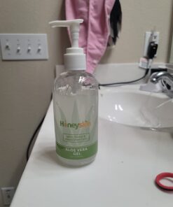 Organic Aloe Vera Gel - 100% Pure for Skin, Sunburn Relief & Face Moisturizer - Extracted from Aloe Vera Plant with Manuka Honey, Orchid & Apple Stem Cells - Everyday Use - 8 Fl Oz 8 Fl Oz (Pack of 1) 42 61WAzSeTRL 2