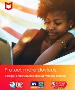 Alternative view of [Old Version] McAfee AntiVirus Protection Plus 2022 | 10 Device | Internet Security Software | Windows/Mac/Android/iOS | 1 Year Subscription | Key Card Mailed Keycard 10 Devices