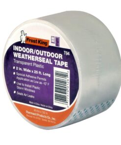 Frost King Clear T94H Plastic Weather-Seal Tape 2-Inch by 25-Feet, 2" X ft, Foot 2" X 25 ft 5 61WCreHy7yL