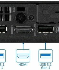 Lenovo ThinkCentre M700 Tiny Desktop, Intel Core i3-6100T Dual-Core 3.2GHz, 4GB DDR4, 128GB Solid State Drive, 802.11ac, Bluetooth, Win10Pro 18 61WDNwYi3IL