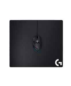 Logitech G640 Cloth Gaming Mouse Pad, Moderate surface friction, Consistent surface texture, Stable, Rollable - Black Mousepad 16 61WEGKBM27L