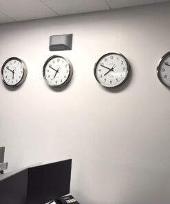 La Crosse Technology 404-1235UA-SS 14 Inch UltrAtomic Analog Stainless Steel Wall Clock 38 61WG3fQlfHL