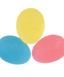 Hand Exercise Balls - Egg Shaped - 3 Squeeze Resistances (Soft, Medium, Firm) - For Hand Training, Physical Therapy, Injury Rehabilitation Soft, Medium, Firm Set of 3 Hand Exercise Eggs 14 61WGxtHNsQL